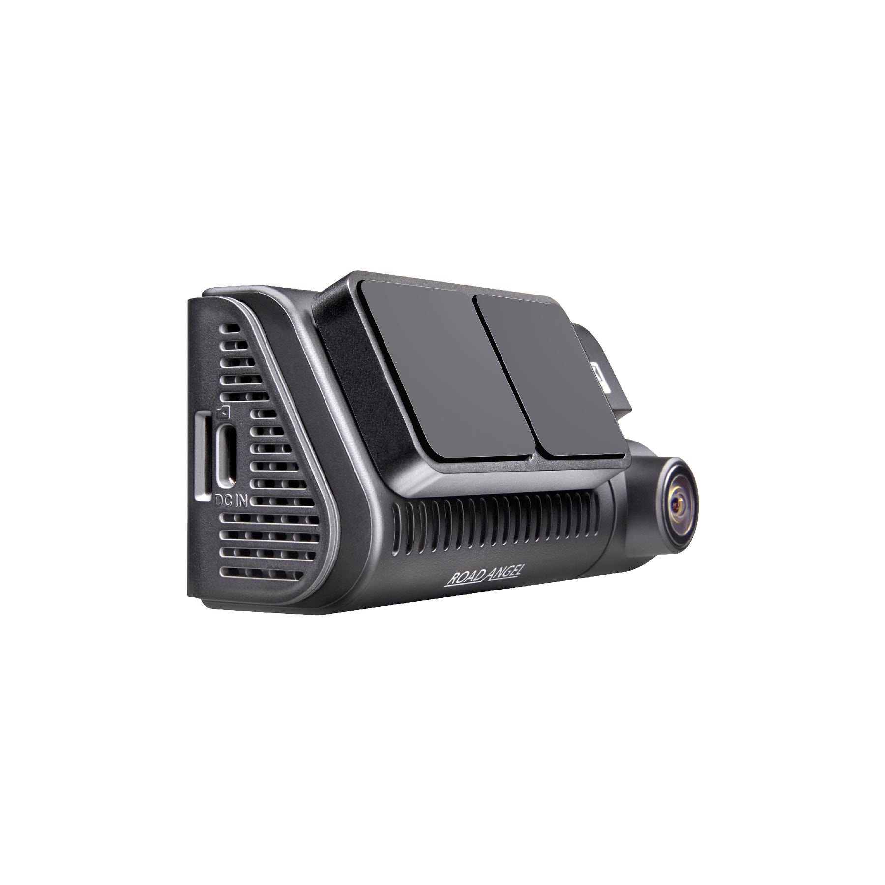 New- Road Angel Halo Play 4K Dual Dash Cam with 3.2" Screen & 64GB SD Card & Hardwiring Kit Bundle