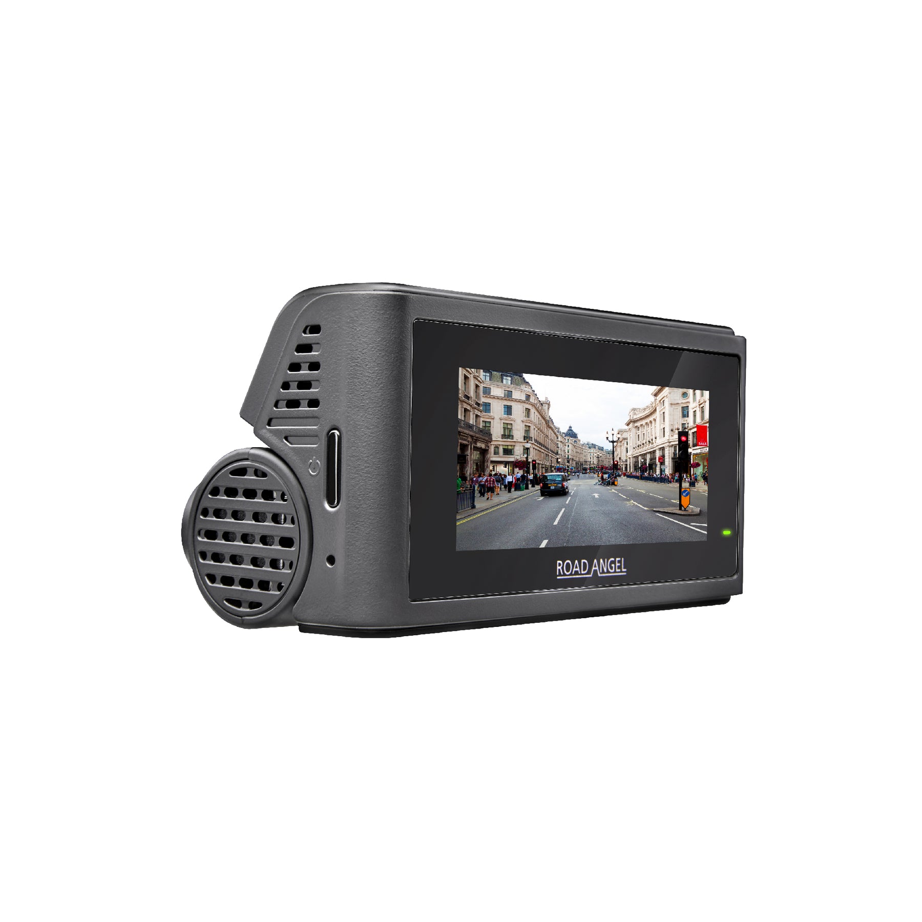 New- Road Angel Halo Play 4K Dual Dash Cam with 3.2" Screen & 64GB SD Card & Hardwiring Kit Bundle