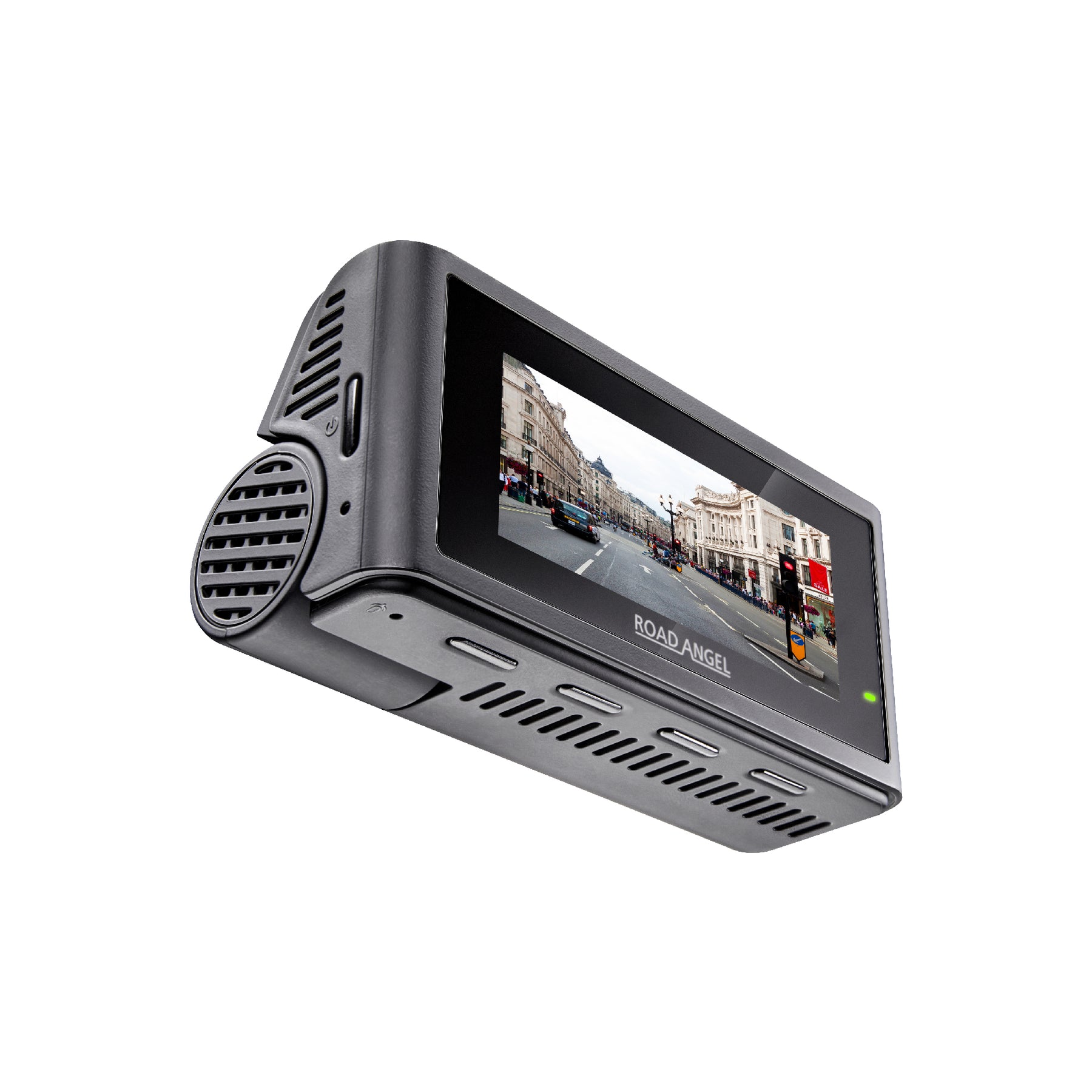 New- Road Angel Halo Play 4K Dual Dash Cam with 3.2" Screen & 64GB SD Card & Hardwiring Kit Bundle