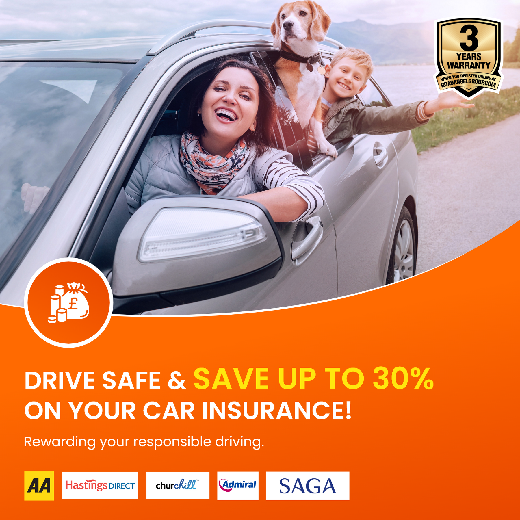 NEW - 2025 Halo Start 2 1080p Full HD Compact Dash Cam With Quick Release Mount (USB-C)