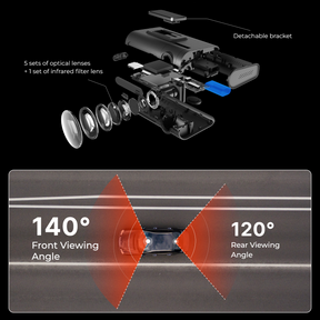 Road Angel Halo Pro 128GB Deluxe Dual Dash Cam Bundle with – Battery Pack for Ultimate Parking Monitoring!  - Nationwide Installation Included