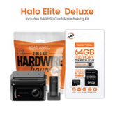 NEW - Road Angel Halo Elite 4K (2160p) & 1K (1080p) Dual Dash Cam With Sony Starvis 2 Enhanced Night Vision Video Technology!- With 64GB SD Card & Hardwiring Kit Bundle