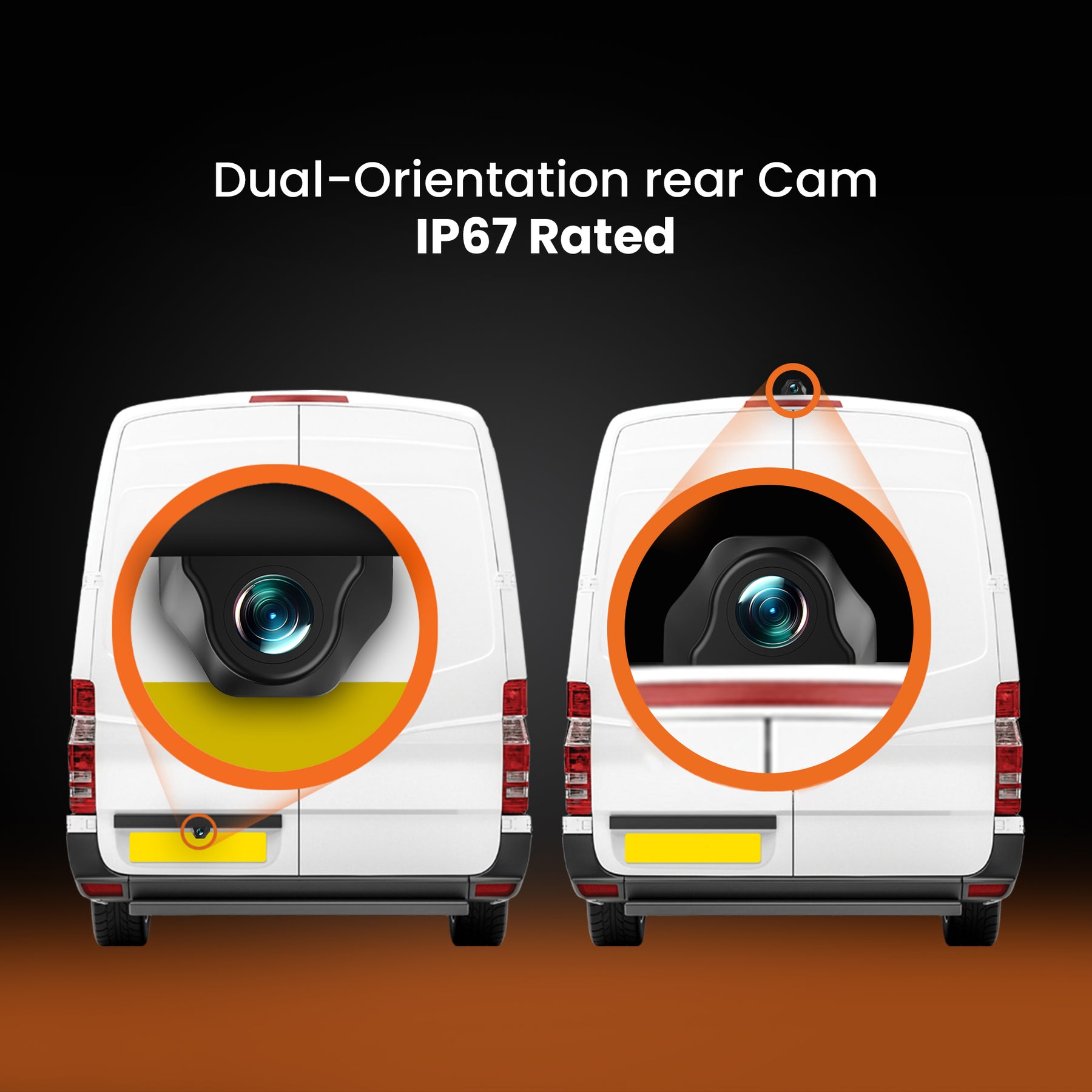 New - Halo View 3 4K – 2160p & 1080p Front & Rear Anti-Glare Mirror Dash Cam with integrated 10 inch LCD touchscreen & Reverse Parking Aid With 64GB SD Card & Hardwiring Kit Bundle