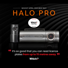 Road Angel Halo Pro Front and Rear Dash Cam with 64GB SD Card & Hardwiring Kit Bundle